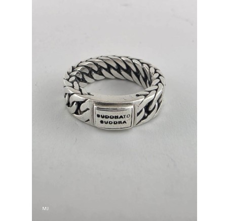 Zilveren Buddha to Buddha ring
