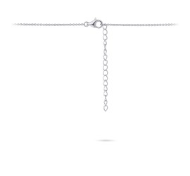 Zilveren collier met vaste hanger met zirkonia Gisser N1040