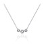 Zilveren collier met vaste hanger met zirkonia Gisser N1040
