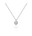 Zilveren collier met hanger met zirkonia Gisser N1037