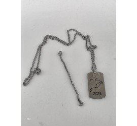 Aze collier/hanger met TT gravure