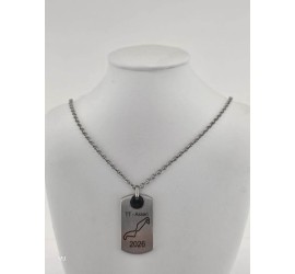 Aze collier/hanger met TT 2026 gravure