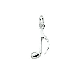 Zilveren hanger muzieknoot