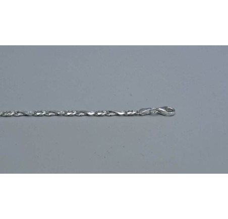 Zilveren collier valkenoog 3 open om 1 achtje