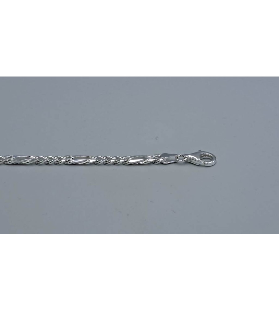 Zilveren collier gourmet - valkenoog   3 om 1