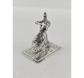 Zilveren miniatuur Hoge bi/Velocycle