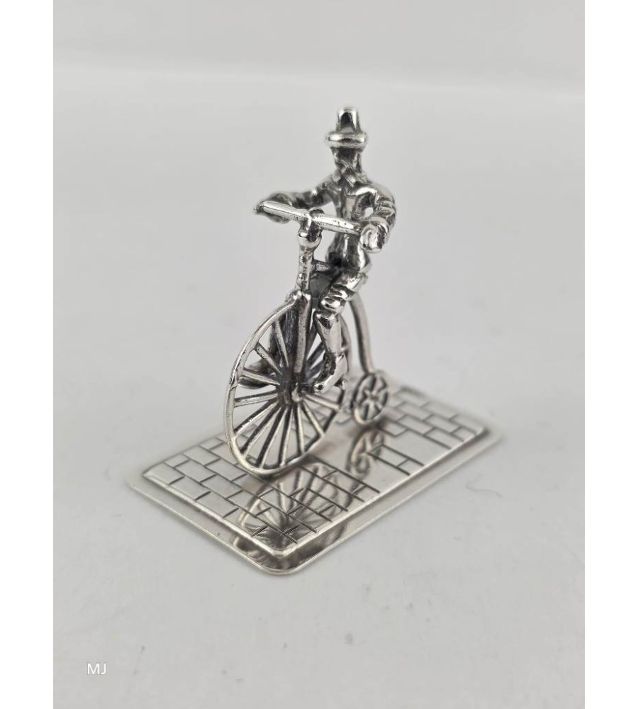 Zilveren miniatuur Hoge bi/Velocycle