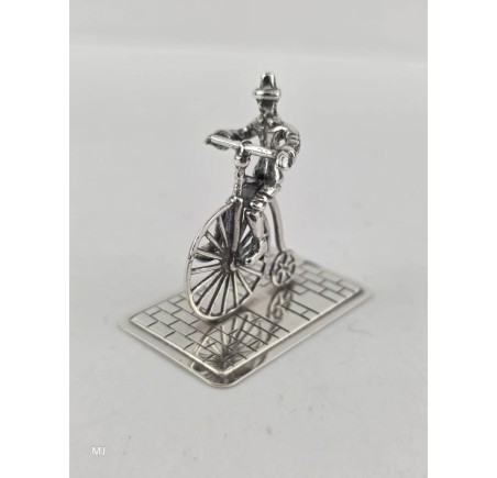 Zilveren miniatuur Hoge bi/Velocycle
