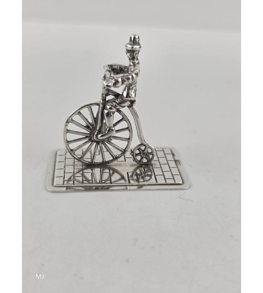 Zilveren miniatuur Hoge bi/Velocycle