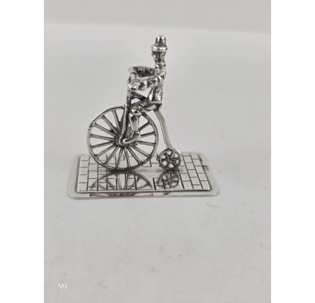Zilveren miniatuur Hoge bi/Velocycle