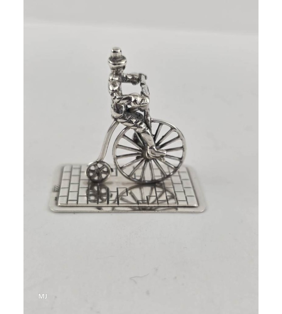 Zilveren miniatuur Hoge bi/Velocycle