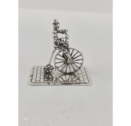 Zilveren miniatuur Hoge bi/Velocycle