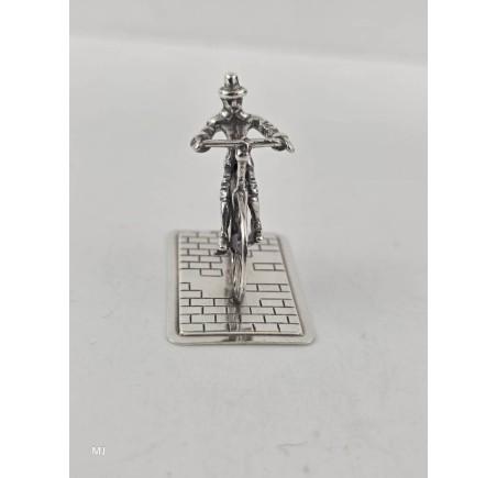 Zilveren miniatuur Hoge bi/Velocycle