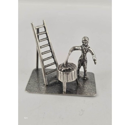 Zilveren miniatuur Slager