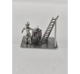 Zilveren miniatuur Slager