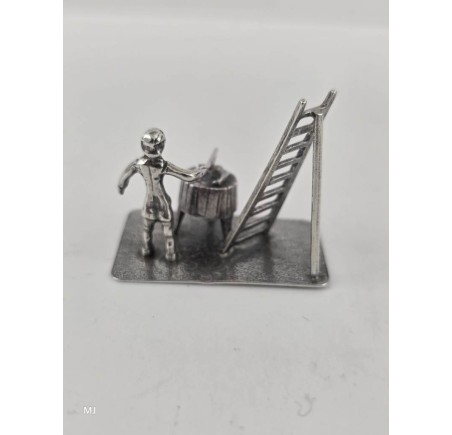 Zilveren miniatuur Slager