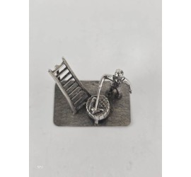 Zilveren miniatuur Slager