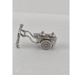Zilveren miniatuur IJscokar