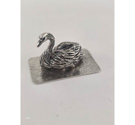Zilveren miniatuur Zwaan