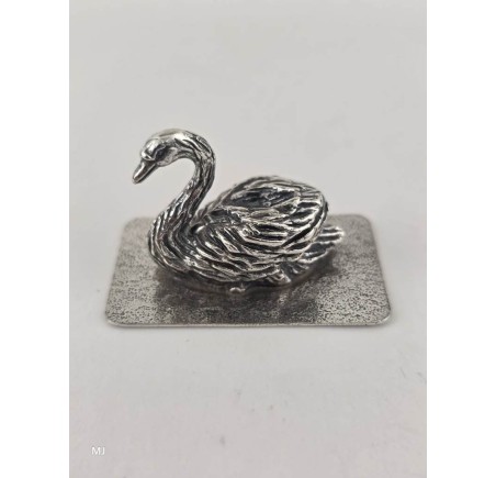 Zilveren miniatuur Zwaan