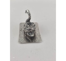 Zilveren miniatuur Zwaan