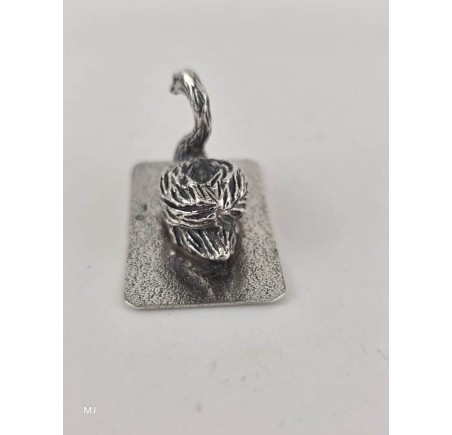 Zilveren miniatuur Zwaan