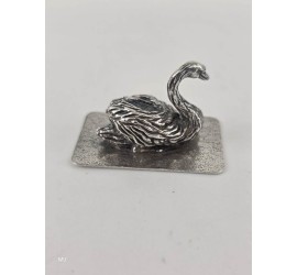 Zilveren miniatuur Zwaan