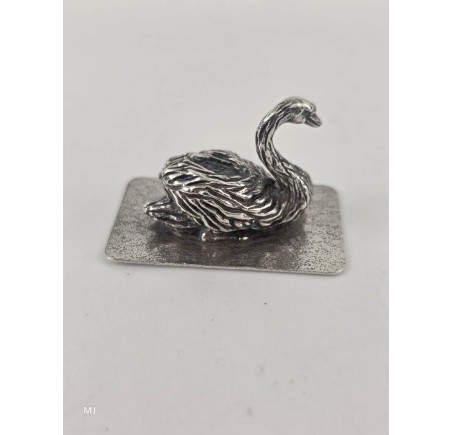 Zilveren miniatuur Zwaan