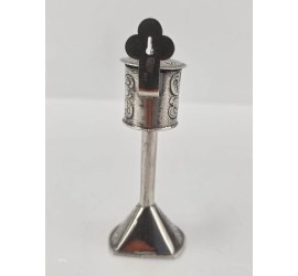 Zilveren miniatuur Olielamp