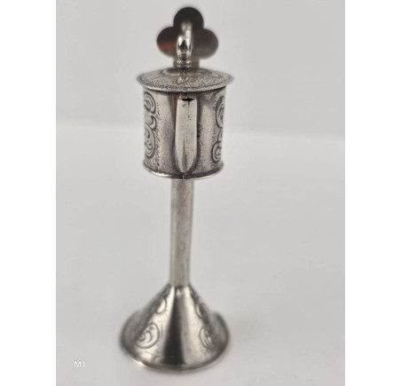 Zilveren miniatuur Olielamp