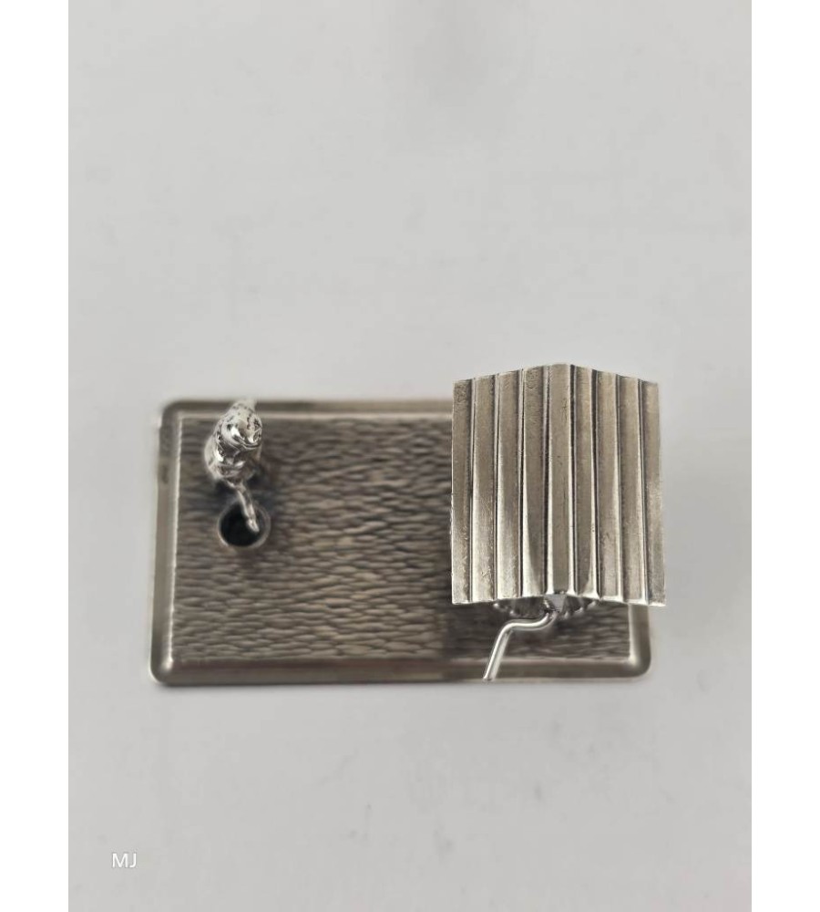 Zilveren miniatuur Vrouw bij waterput