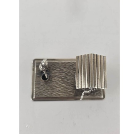 Zilveren miniatuur Vrouw bij waterput