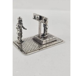 Zilveren miniatuur Schavot
