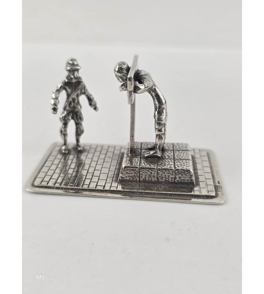 Zilveren miniatuur Schavot