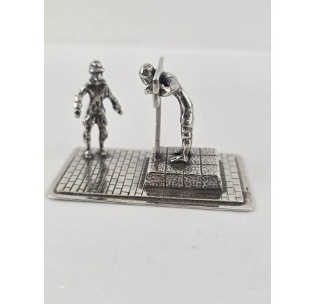 Zilveren miniatuur Schavot