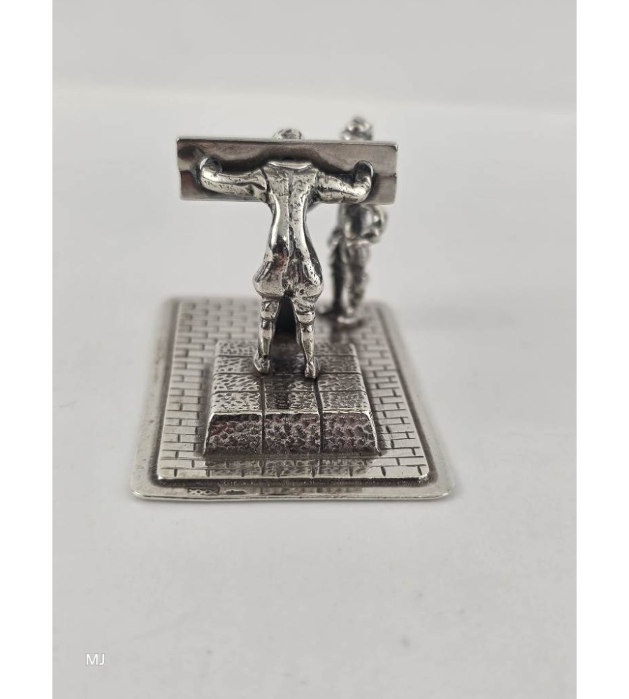 Zilveren miniatuur Schavot