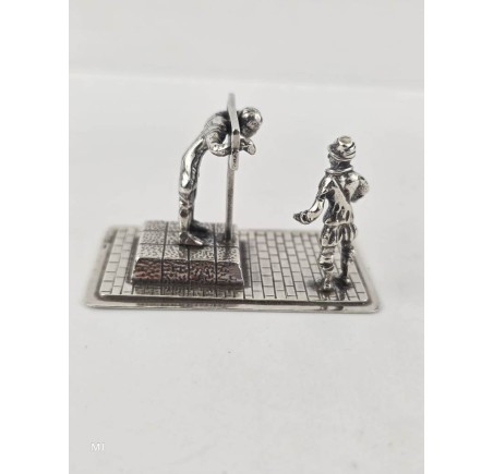Zilveren miniatuur Schavot