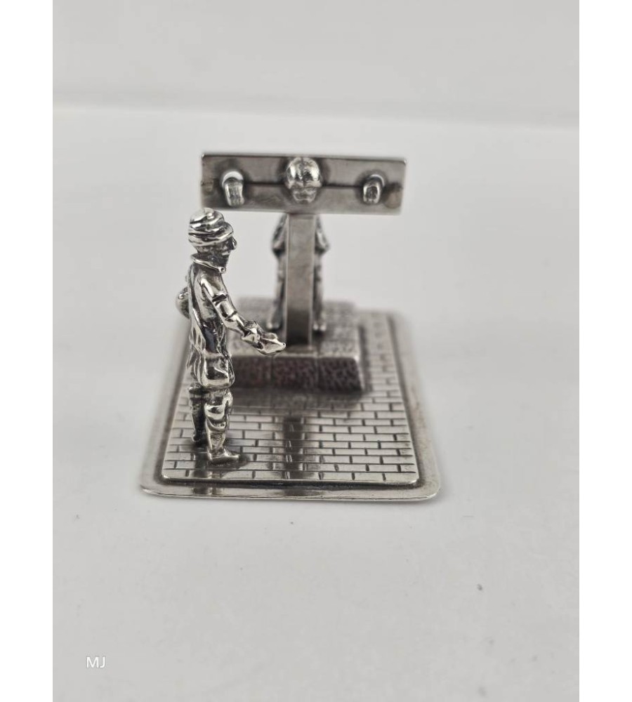 Zilveren miniatuur Schavot