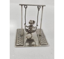 Zilveren miniatuur Schommel