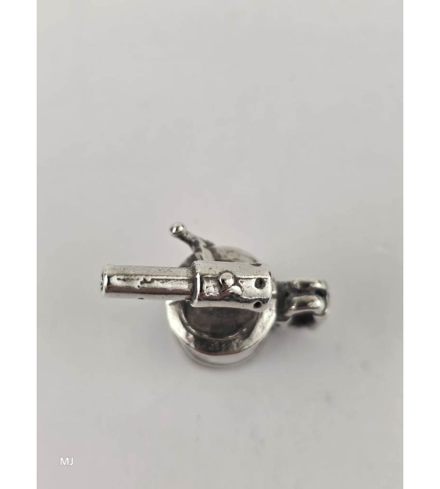Zilveren miniatuur Soldeerbrander