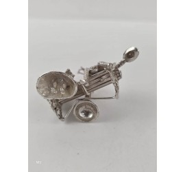 Zilveren miniatuur "Love is Blind"