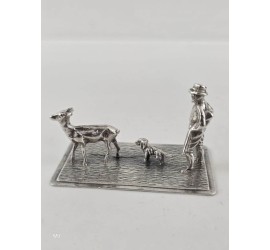 Zilveren miniatuur Jager
