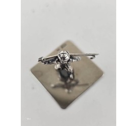 Zilveren miniatuur Schaatser