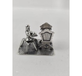 Zilveren miniatuur Moeder en kind