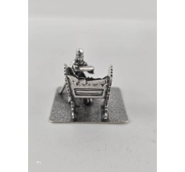Zilveren miniatuur Moeder en kind