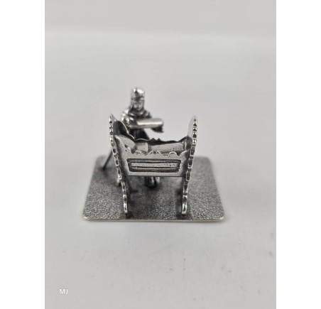 Zilveren miniatuur Moeder en kind