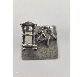 Zilveren miniatuur Moeder en kind