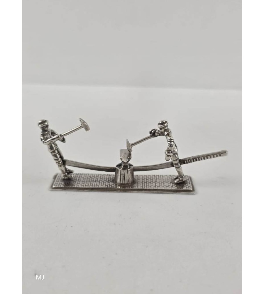 Zilveren miniatuur Smeden