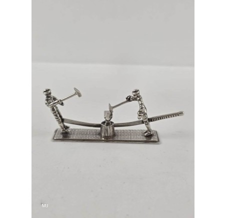 Zilveren miniatuur Smeden