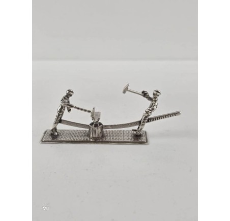 Zilveren miniatuur Smeden